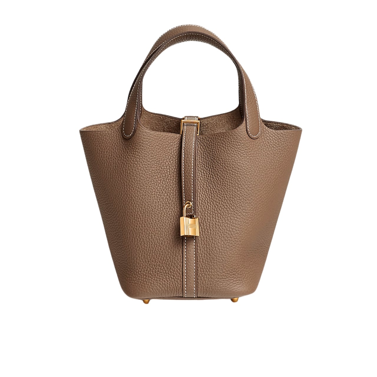 HERMES PICOTIN LOCK 18 BAG ETOUPE WITH GOLD 18CM 056289CC18