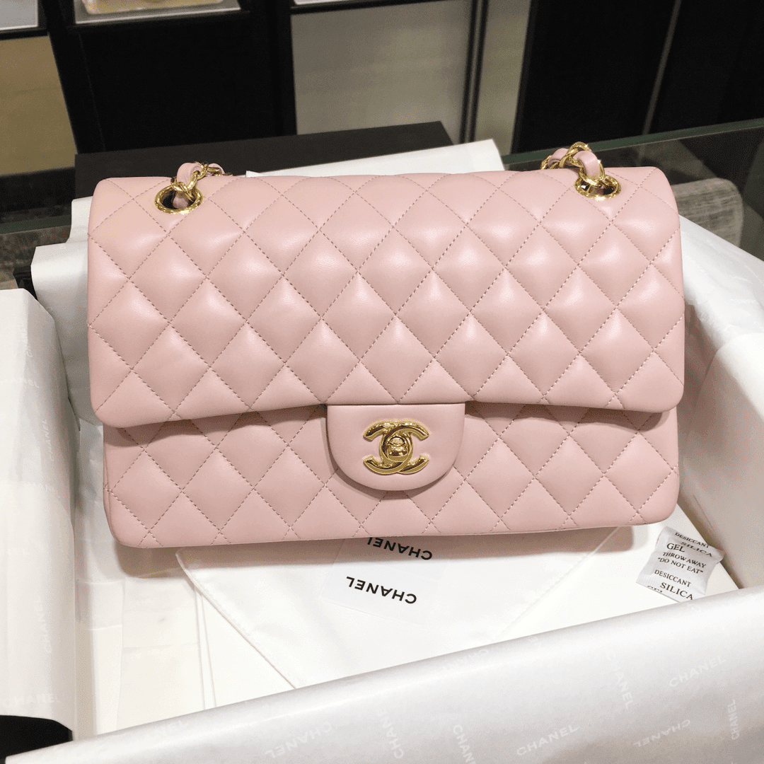 CHANEL Classic Double Flap Small Pink Lambskin