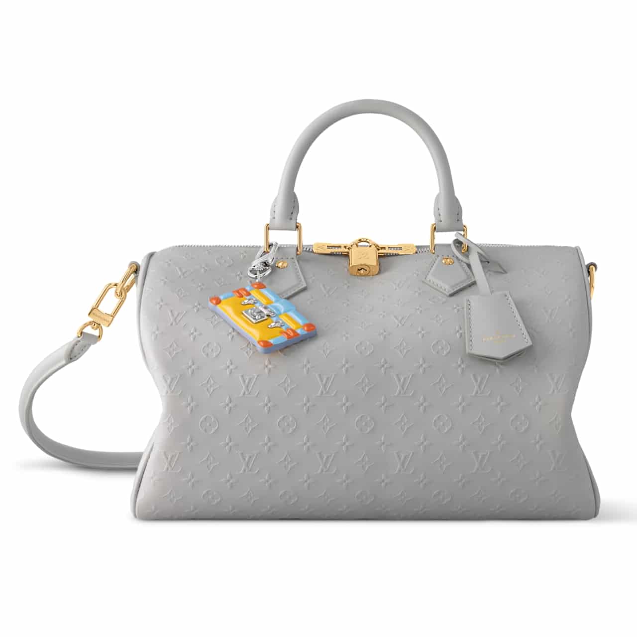 LOUIS VUITTON SPEEDY SOFT 30 BAG CLOUD GREY 30CM M25670