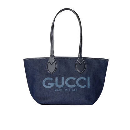 GUCCI TOTISSIMA MEDIUM REVERSIBLE TOTE DENIM DARK BLUE 30CM 820481 FAD3J 8441