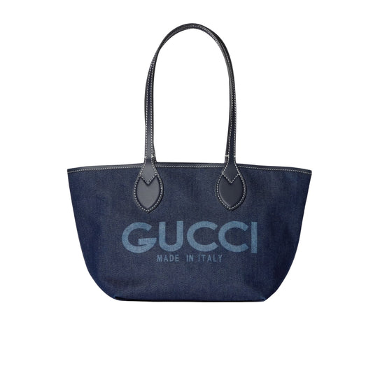 GUCCI TOTISSIMA MEDIUM REVERSIBLE TOTE DENIM DARK BLUE 30CM 820481 FAD3J 8441
