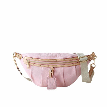 LOUIS VUITTON BUMBAG HIGH RISE WASHED PINK 38CM