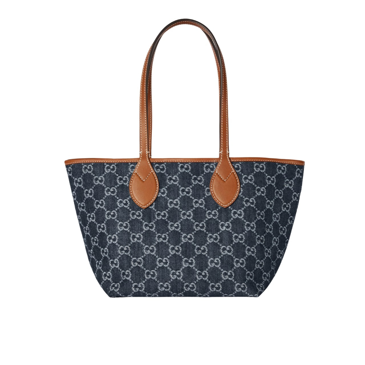 GUCCI TOTISSIMA SMALL TOTE BAG GG DENIM DARK BLUE 22CM 820496 FAECC 4243