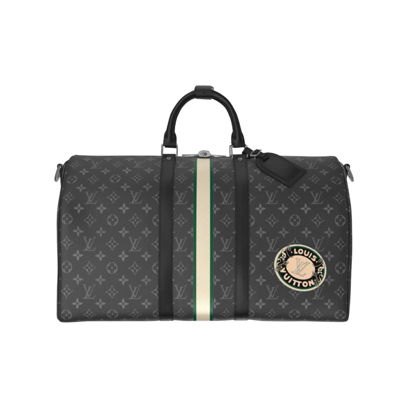 LOUIS VUITTON KEEPALL BANDOULIÈRE 50 MON MONOGRAM 50CM BLACK P01950