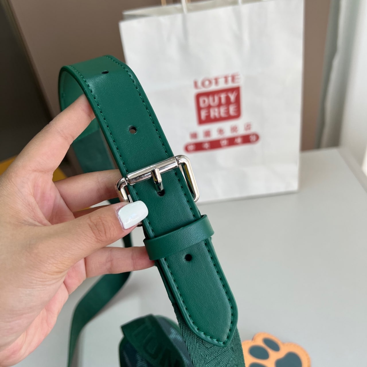 LOUIS VUITTON BOSPHORE WEARABLE WALLET GREEN 18CM M12637