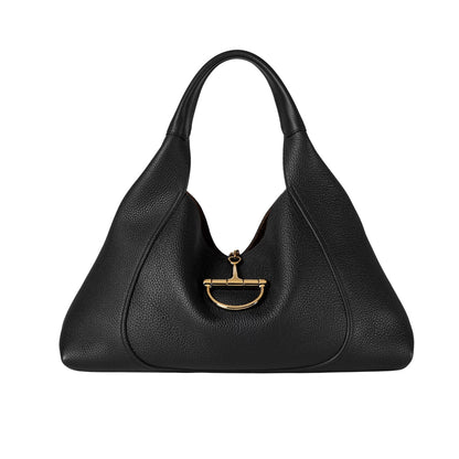 GUCCI SOFTBIT MAXI SHOULDER BAG BLACK 46CM 837466 AAEAO 1000