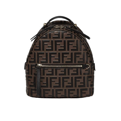 FENDI MINI BACKPACK BROWN 22CM 8BZ038A5TLF13VK