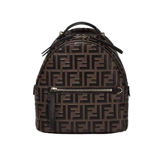 FENDI MINI BACKPACK BROWN 22CM 8BZ038A5TLF13VK