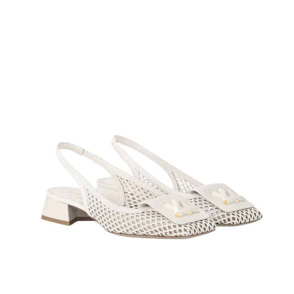LOUIS VUITTON SHAKE SLINGBACK PUMP WHITE 1AD0CA