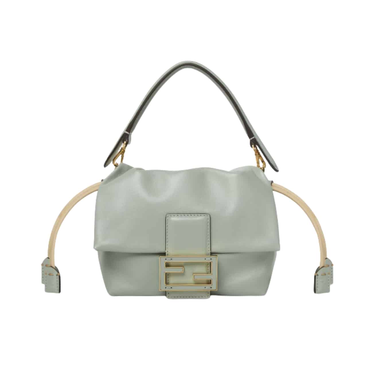 FENDI MAMMA BAGUETTE SMALL MATCHA GREEN 18CM 8BS105ABVEF1SK5