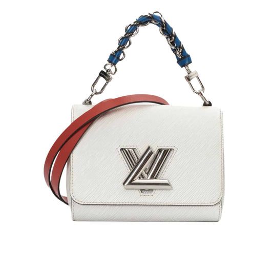 LOUIS VUITTON TWIST PM LIMITED EDITION BAG IN WHITE 23CM