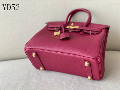 H BIRKIN 25 TOGO RED WINE  GOLD HARDWARE 25CM