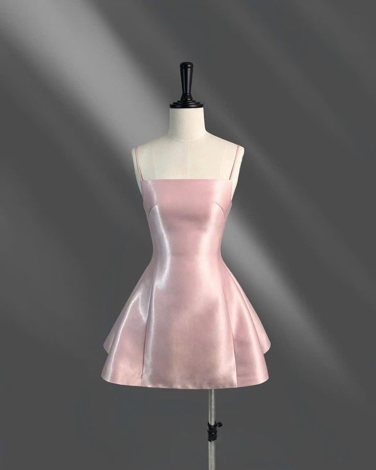 Simple Pink Mini Bridal Dress Elegant Homecoming Dress S200