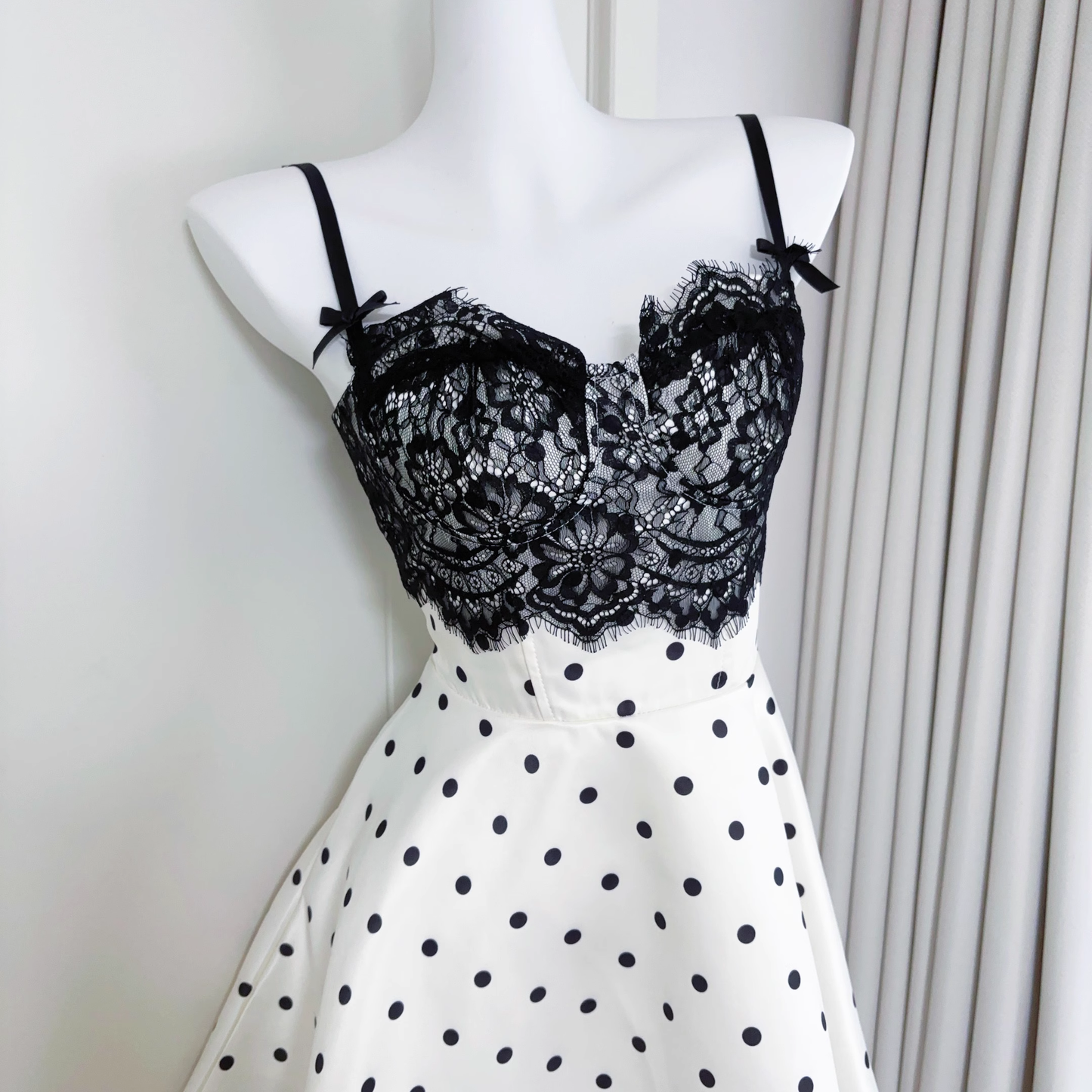 Classy Satin Lace A Line Short Party Gown Vacation Dress S219