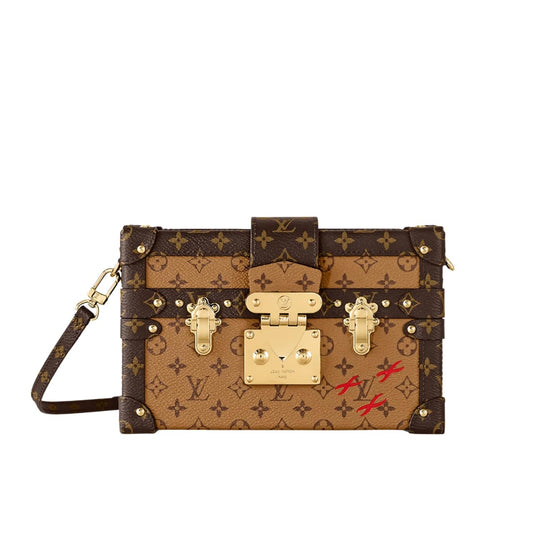 LOUIS VUITTON PETITE MALLE MONOGRAM REVERSE BROWN 20CM M45960
