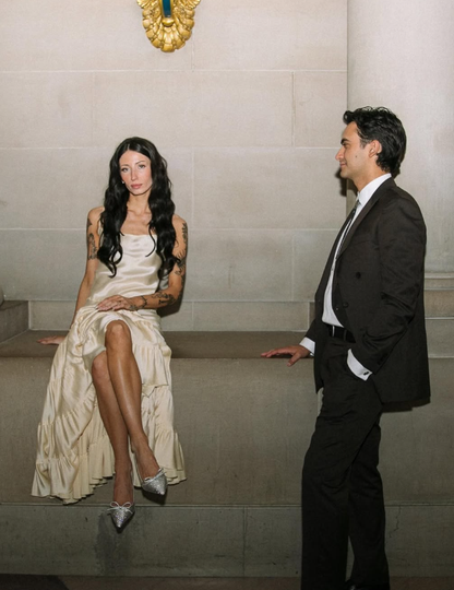 Simple A Line Spaghetti Strap Light Champagne Satin Evening Dress Party Dress SH2679