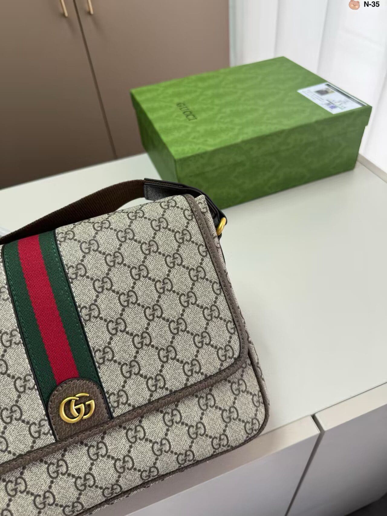 GUCCI OPHIDIA MEDIUM MESSENGER BAG