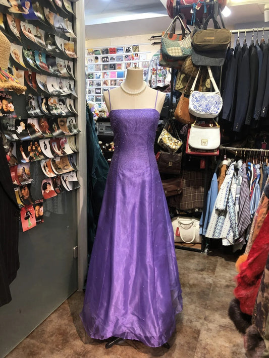 Purple Shiny Backless Exquisite Elegant Long Tulle Evening Dress Birthday Party Dress Prom Dress gh4283
