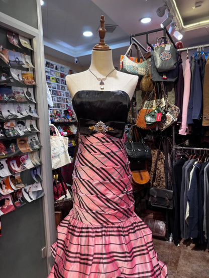 Pink Unique Fashion Retro Elegant Exquisite Long Prom Dress Evening Gown gh4212