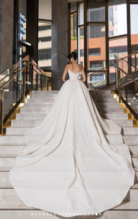 Dreamy Wedding Dress Ball Gown Off The Shoulder Lace Wedding Dresses Bridal Gowns W0108