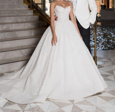 Dreamy Wedding Dress Ball Gown Off The Shoulder Lace Wedding Dresses Bridal Gowns W0108