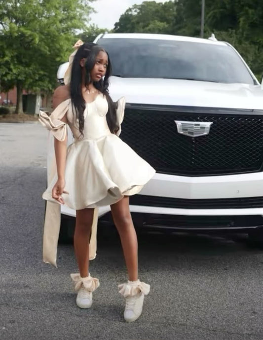 Simple A line Off The Shoulder Black Girl Summer 16th Birthday Dresses For Teens Hoco Dress Mini 18th Birthday Outfit Cocktail Dresses W0488