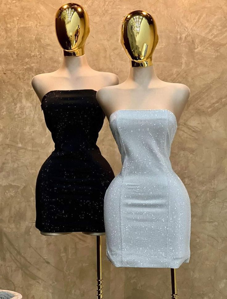 Cute Sheath Strapless Sequin Black Formal Short Summer 18th Birthday Dresses Hoco Dress Mini 21st Birthday Outfit Cocktail Dresses W0584