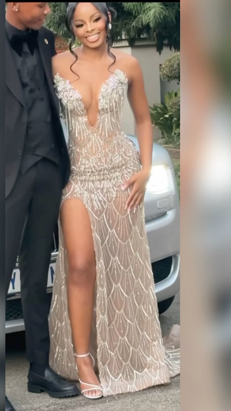 Sexy Mermaid Champagne Sleeveless Prom Dresses Party Dress Summer Black Girls Birthday Outfits 20th Birthday Dresses W0602