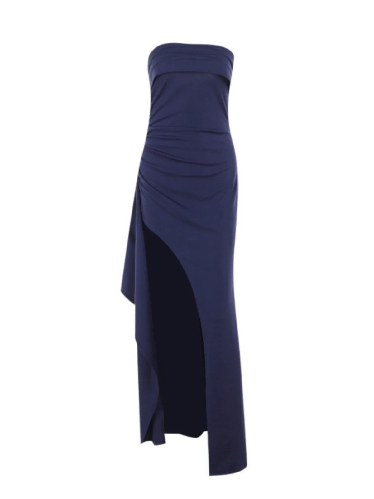 Classy Mermaid Royal Blue Slit Long Prom Dresses Formal Gown Summer Wedding Guest Dress Wedding Outfits For Guest W0649