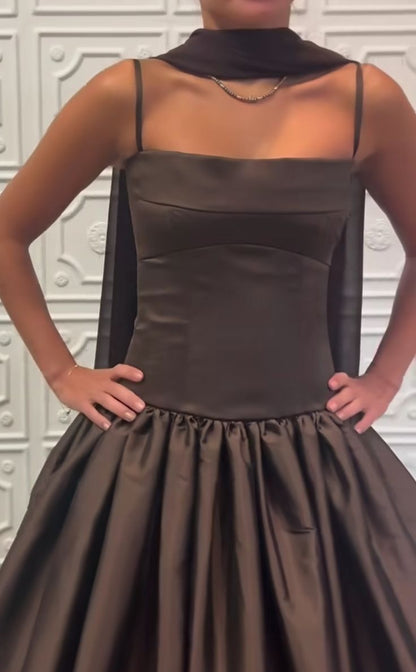 Classy Ball Gown Strapless Sleeveless Black Formal Long Prom Gown Summer Wedding Guest Dress Bridal Guest Dresses Wedding Outfits For Guest W1072