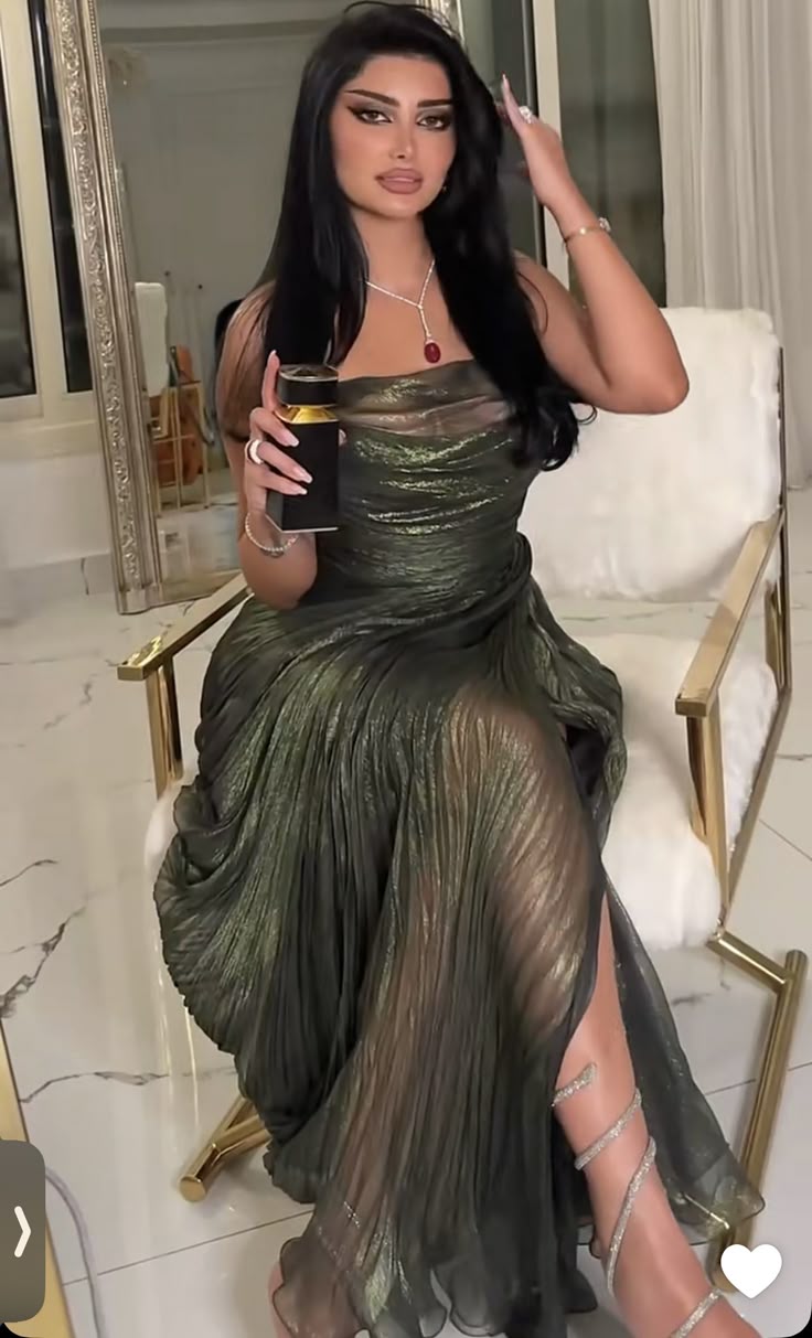 Classy A line Spaghetti Straps Formal Long Prom Gown Summer Wedding Guest Dress Bridal Guest Dresses Wedding Outfits For Guest W1099