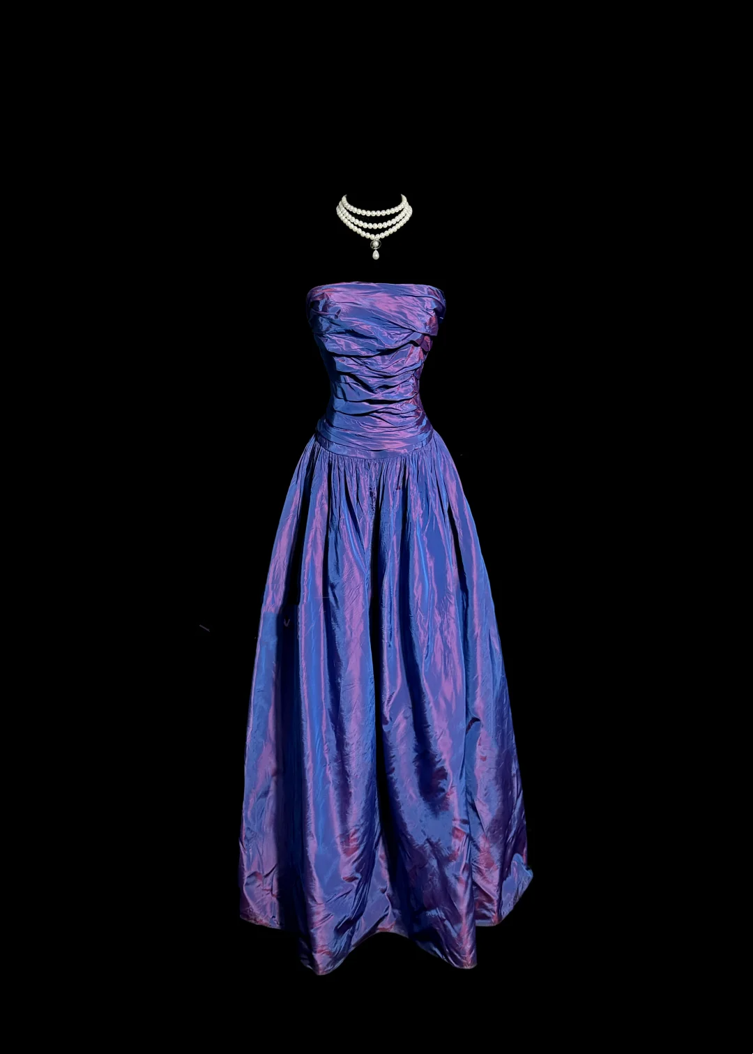 Classy Ball Gown Strapless Grape Taffeta Long Prom Dresses Party Dress Birthday Outfits Graduation Dresses W837