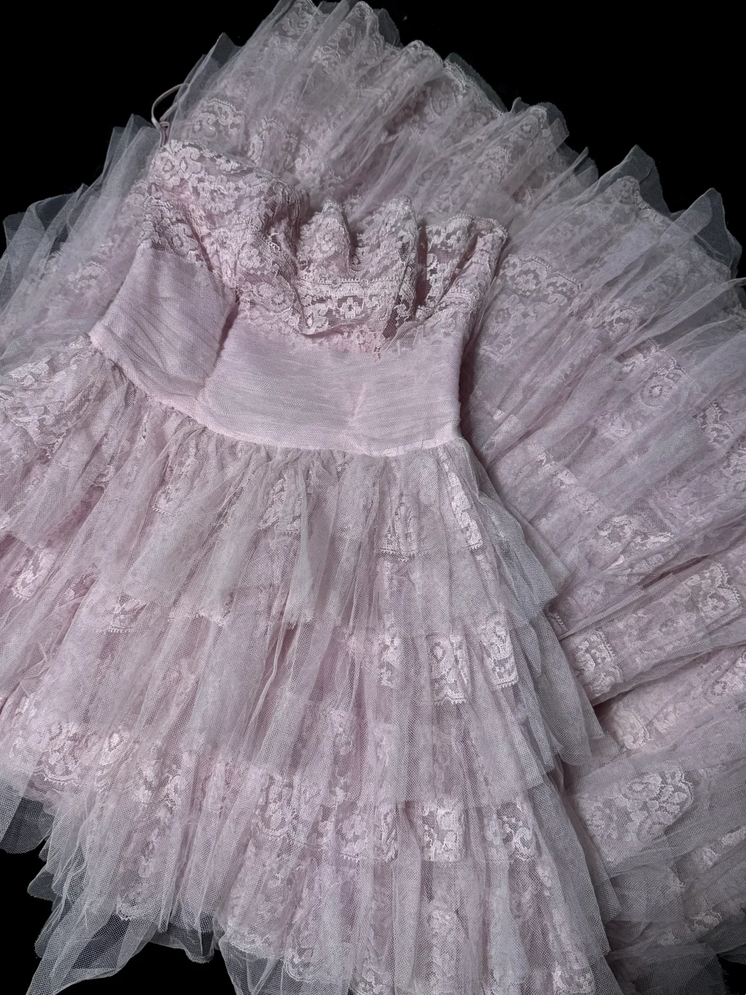 Pretty Ball Gown Strapless Tulle Light Pink Long Quinceanera Dress Formal Gowns Vestido De 15 Anos Sweet 16 Dress W839