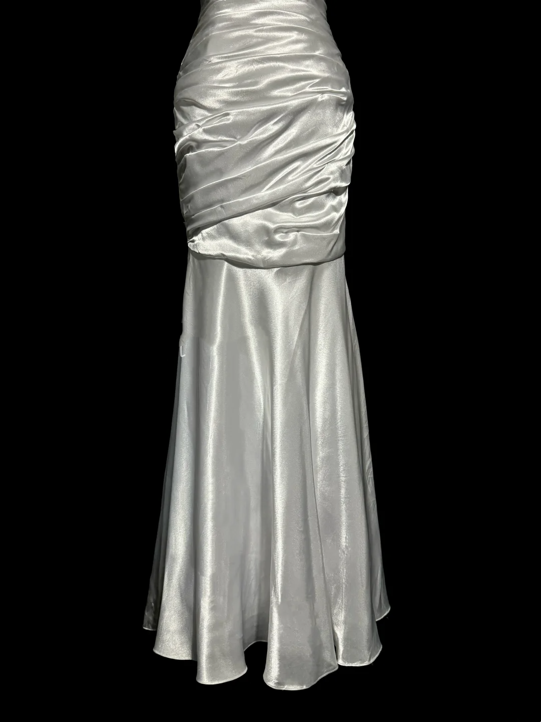 Vintage Mermaid Sweetheart White Satin Long Prom Dresses Party Dress 20th Birthday Outfits Graduation Dresses W845