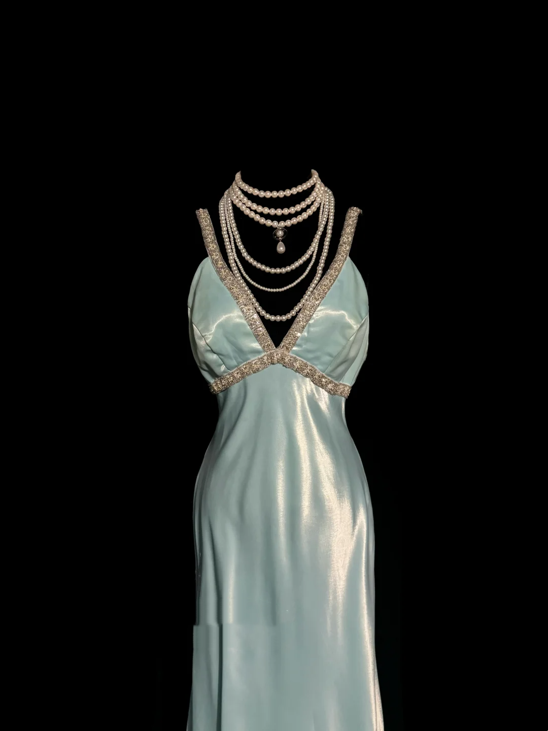 Vintage Sheath Straps Light Sky Blue 90s Long Prom Dresses Party Dress 20th Birthday Outfits Graduation Dresses W853