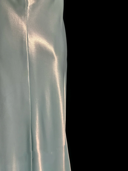 Vintage Sheath Straps Light Sky Blue 90s Long Prom Dresses Party Dress 20th Birthday Outfits Graduation Dresses W853