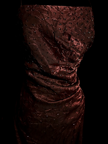 Vintage Sheath Spaghetti Straps Wine Red 90s Long Prom Dresses Party Dress 30th Birthday Outfits Graduation Dresses W854