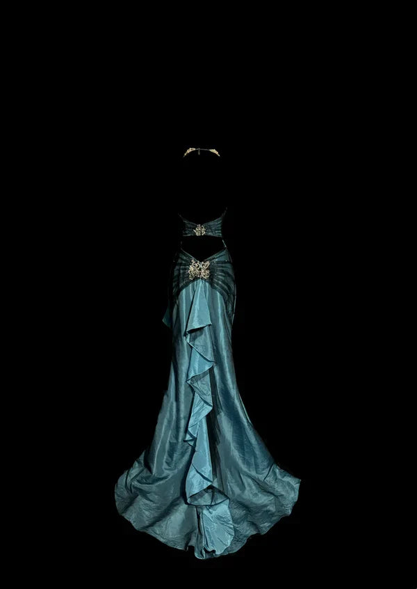 Vintage Mermaid Sweetheart 1950s Retro Classy Satin Long Prom Dresses Party Dress 21st Birthday Outfits Graduation Dresses SH3508