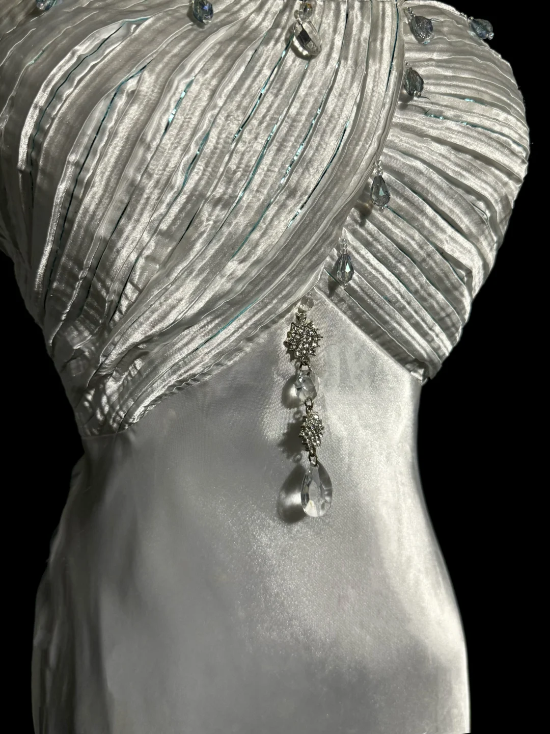 Vintage Mermaid One Shoulder Satin 90s Long Prom Dresses Party Dress 30th Birthday Outfits Graduation Dresses W874