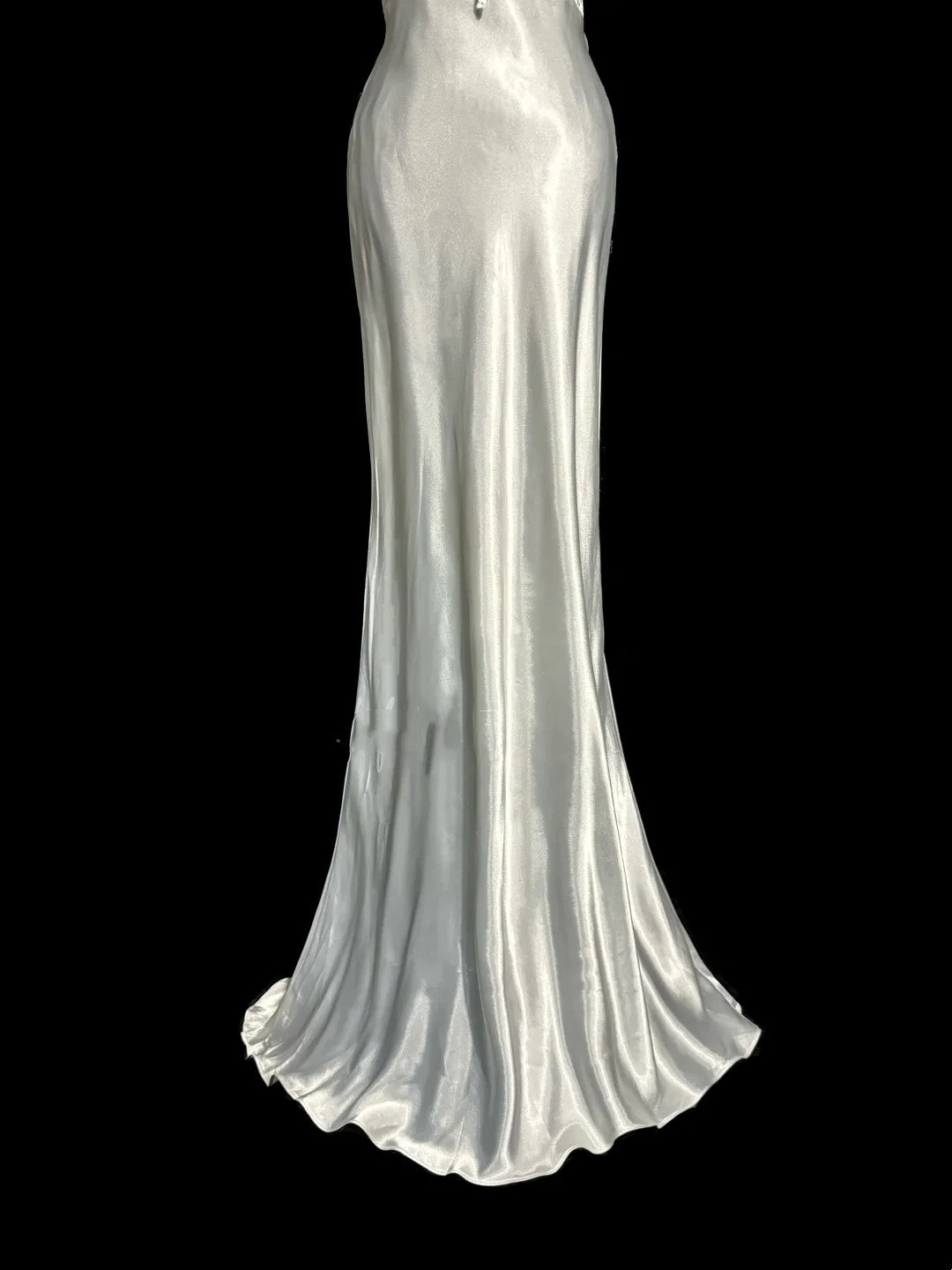 Vintage Mermaid One Shoulder Satin 90s Long Prom Dresses Party Dress 30th Birthday Outfits Graduation Dresses W874