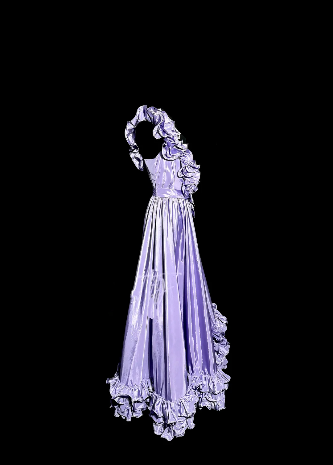 Elegant A line One Shoulder Grape Satin Long Prom Dresses Party Dress 21st Birthday Outfits Graduation Dresses W878