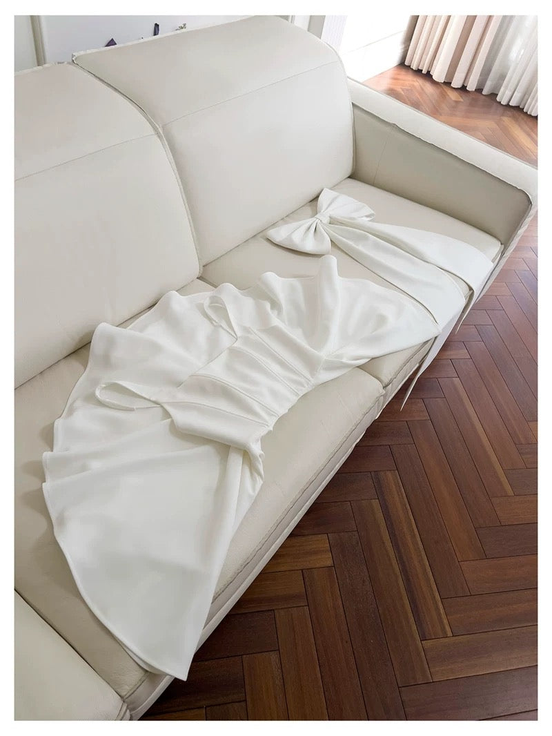 Pretty Ball Gown Square Neck White Summer 16th Birthday Dresses For Teens Hoco Dress Mini 18th Birthday Outfit Cocktail Dresses For Women W903