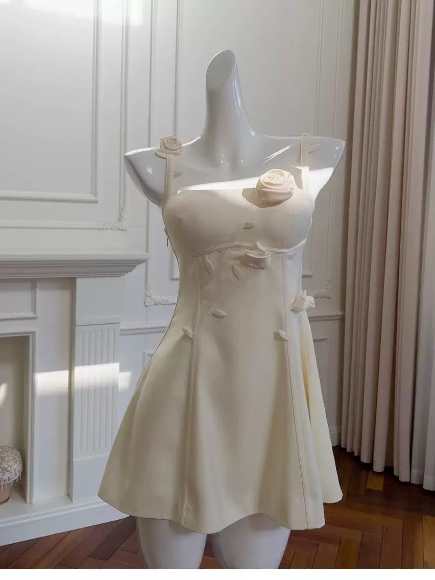 Pretty A Line Sleeveless Satin Summer 16th Birthday Dresses For Teens Hoco Dress Mini 18th Birthday Outfit Cocktail Dresses For Women W909