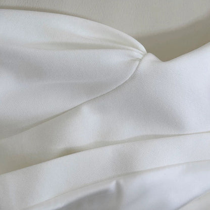 Trendy A line Square White Satin Sleeveless Formal Short 8th Grade Homecoming Dress Summer Middle School Hoco Dresses Cocktail Dress Birthday Outfits W919