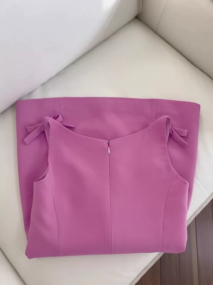 Trendy A Line Square Neck Pink Satin Formal Short 8th Grade Homecoming Dress Summer Middle School Hoco Dresses Birthday Outfits W933