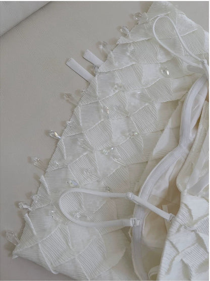 Cute Sheath Spaghetti Straps White Formal Short 8th Grade Homecoming Dress Summer Middle School Hoco Dresses Birthday Outfits W938