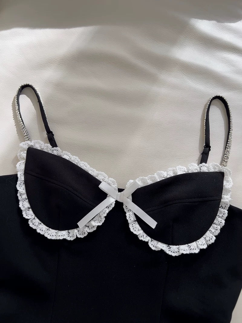 Trendy A line Spaghetti Straps Black Sleeveless Formal Short 8th Grade Homecoming Dress Summer Middle School Hoco Dresses Cocktail Dress Birthday Outfits W954