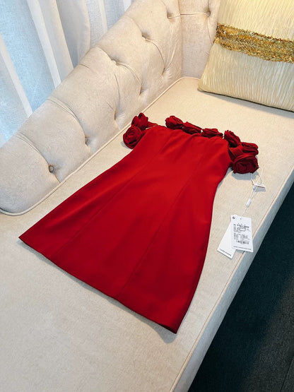 Trendy Sheath Off The Shoulder Red Formal Short 8th Grade Homecoming Dress Summer Middle School Hoco Dresses Cocktail Dress Birthday Outfits W959