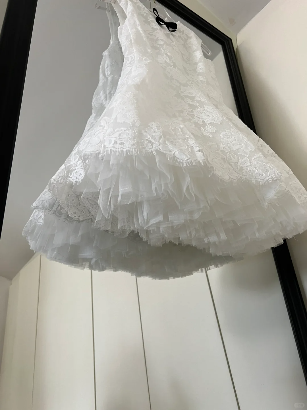 Cute A line Scoop Neck White Lace Formal Short 8th Grade Homecoming Dress Summer Middle School Hoco Dresses Birthday Outfits W994