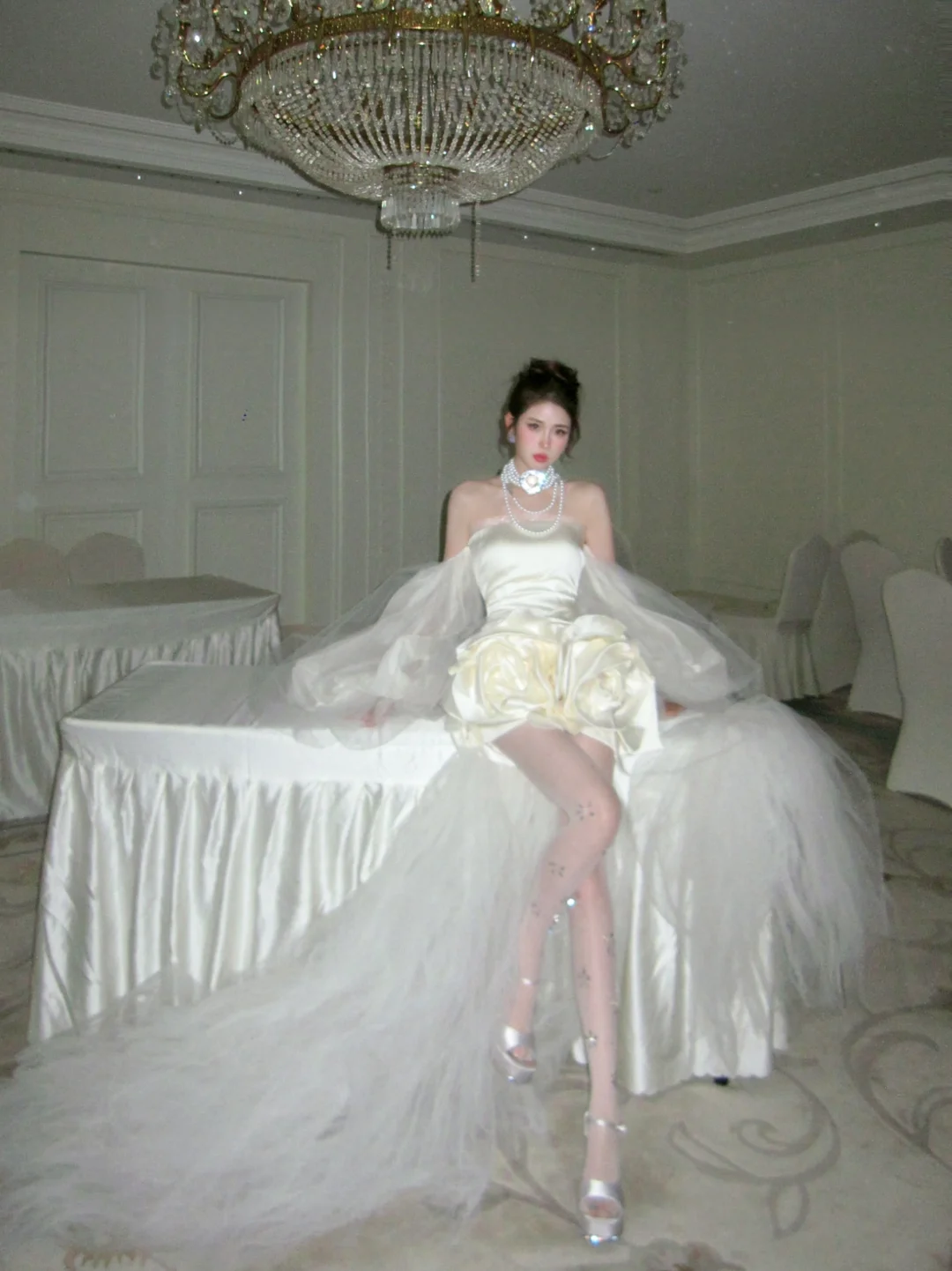 Unique Wedding Dress Ball Gown Off The Shoulder Short Summer Wedding Dresses Bridal Gowns With Sleeves WD0073